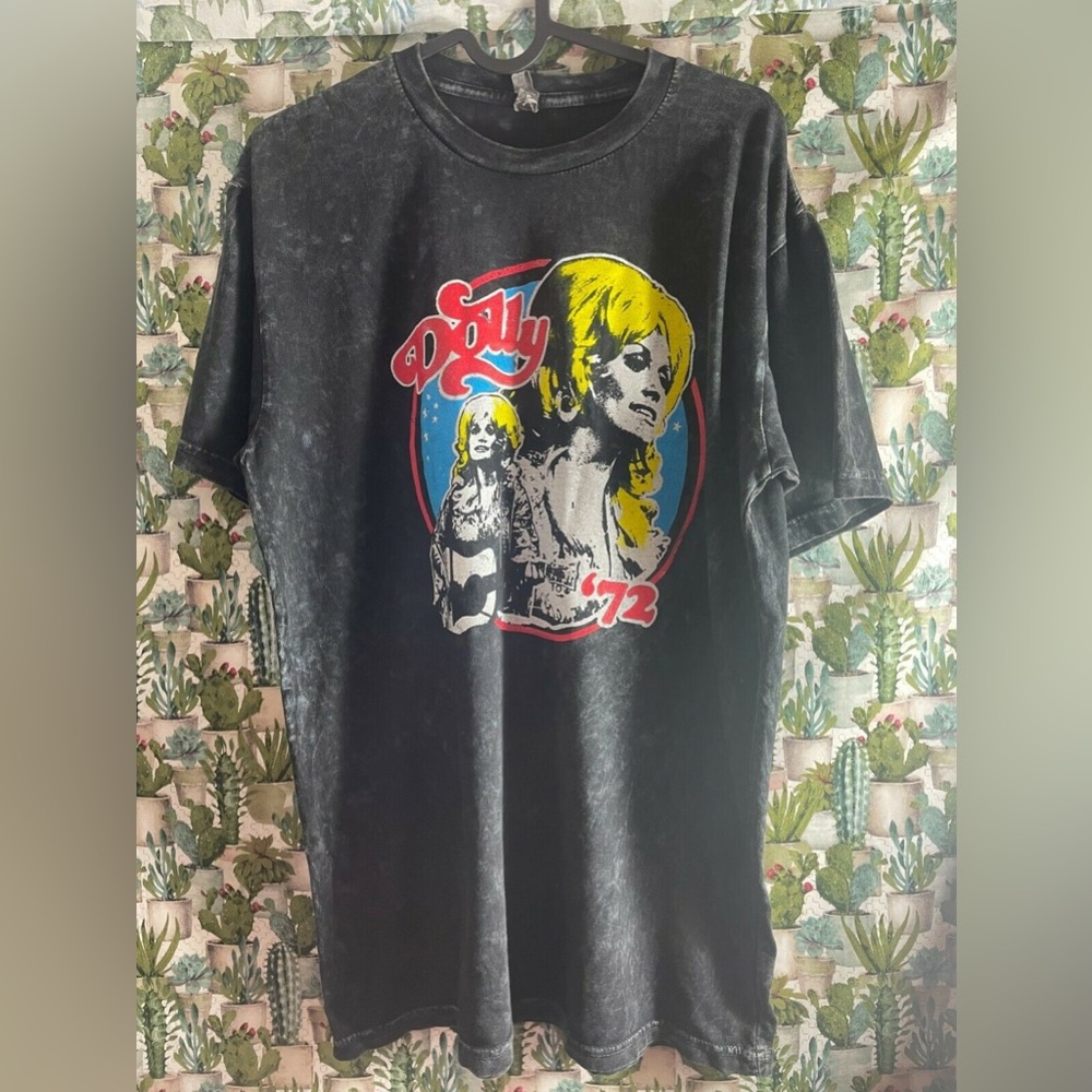 Dolly Parton Vintage Country Western Music Adult T Shirt 1972